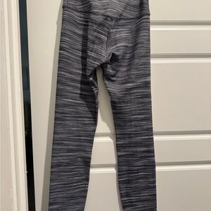Lululemon Wunder Under Gray Striped Leggings